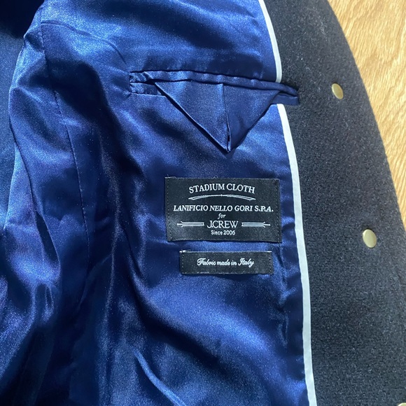 J. Crew Black Wool Coat with Suede Collar and Removable Hood in Size 0 - Picture 5 of 8